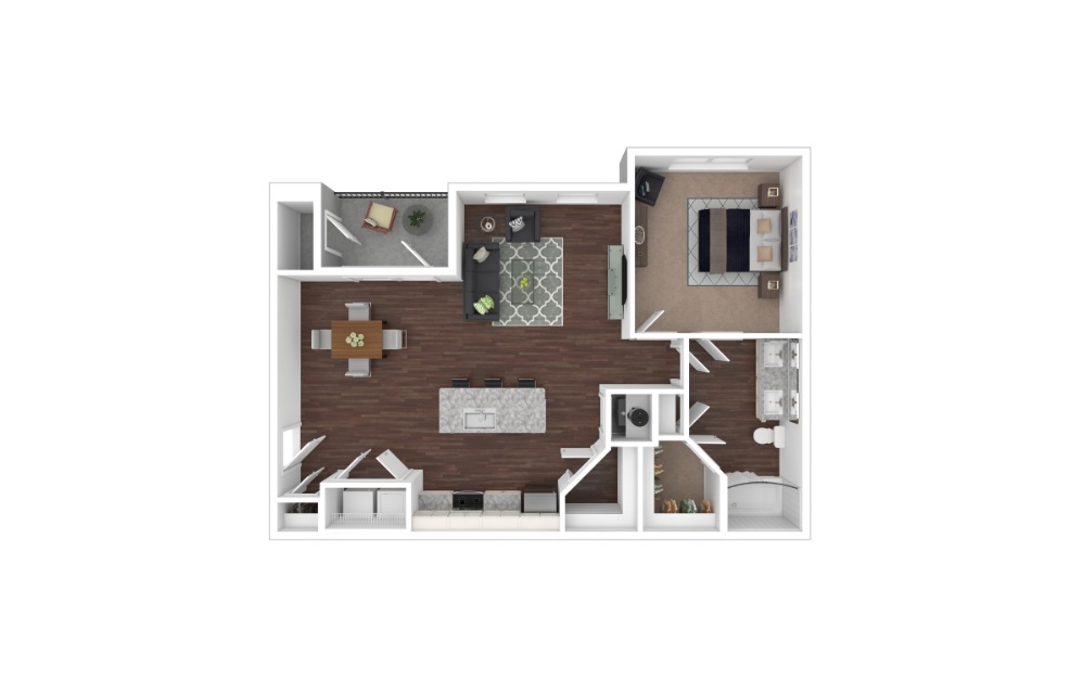 3D floor plan image